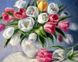 Картина з страз Тюльпани у вазі ТМ Алмазная мозаика (DM-145) — фото комплектації набору