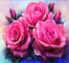 Картина из мозаики Бархатные розы (ME20196) Диамантовые ручки (GU_188723, На подрамнике) — фото комплектации набора