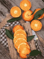 Картина по номерам Яркий апельсин (AS1071) ArtStory (Без коробки)