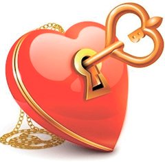 Алмазная вышивка Ключ от сердца ТМ Алмазная мозаика (UA-032, Без подрамника) фото интернет-магазина Raskraski.com.ua
