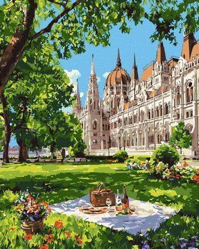 Картина по номерам Уютный пикник в Будапеште &copy;art_selena_ua (KH6480) Идейка 40 х 50 см фото интернет-магазина Raskraski.com.ua