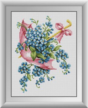Алмазная вышивка Цветочный зонтик Dream Art (DA-30769, Без подрамника) 23 х 30 см фото интернет-магазина Raskraski.com.ua