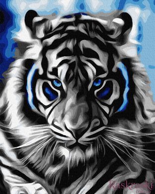 Картина раскраска Абстрактный тигр (BRM27984) фото интернет-магазина Raskraski.com.ua