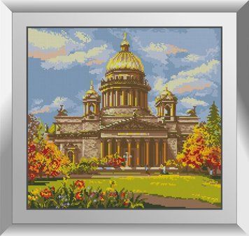Картина из страз Исакиевский собор Dream Art (DA-31254, Без подрамника) 42 x 45 см фото интернет-магазина Raskraski.com.ua