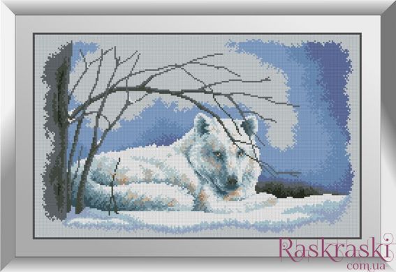 Алмазна техніка Вовк в снігу Dream Art (DA-31154) фото інтернет-магазину Raskraski.com.ua