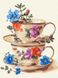 Картина по номерам Волшебство чашек с красками металлик ©art_selena_ua (KHO5125) Идейка (Без коробки)