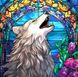 Мозаика алмазная Серый волк ТМ Алмазная мозаика (DM-433, Без подрамника) — фото комплектации набора