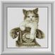 Картина из страз Котенок с телефоном Dream Art (DA-30954, Без подрамника) — фото комплектации набора