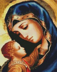 Картина стразами Матір Божа з Ісусом ColorArt (CLR-SP117) фото інтернет-магазину Raskraski.com.ua