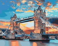 Раскраска по цифрам Лондонский мост на рассвете (ANG166) (Без коробки)