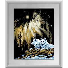 Набор алмазная мозаика Белые волки (полная зашивка, квадратные камни) Dream Art (DA-30173, Без подрамника) фото интернет-магазина Raskraski.com.ua