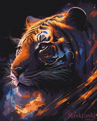 Рисование по номерам Тигр Зодиак (BS53691) (Без коробки)