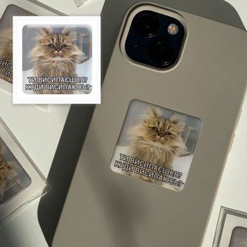 3D стикер Сонный кот