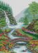 Алмазна мозаїка Гірський водоспад (45 х 62 см) Dream Art (DA-31812) — фото комплектації набору