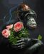 Картини за номерами Мавпа з трояндами (VP1398) Babylon — фото комплектації набору