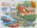 Набор алмазной мозаики Мирный дом у озера (35 х 46 см) Dream Art (DA-31791, Без подрамника) — фото комплектации набора