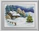 Картина з мозаїки Засніжений будиночок Dream Art (DA-30960) — фото комплектації набору