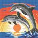 Алмазна вишивка Пара дельфінів ТМ Алмазная мозаика (UA-011) — фото комплектації набору
