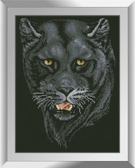 Картина алмазная вышивка Черная пантера Dream Art (DA-31361, Без подрамника) фото интернет-магазина Raskraski.com.ua