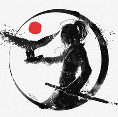 Картина по номерам Дочь самурая (KHO5057) Идейка (Без коробки)