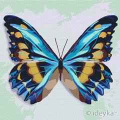 Картины по номерам Голубая бабочка (KHO4207) Идейка (Без коробки)