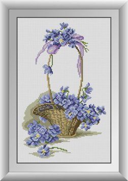 Набор алмазной вышивки Корзина полевых цветов Dream Art (DA-30861, Без подрамника) 27 x 42 см фото интернет-магазина Raskraski.com.ua