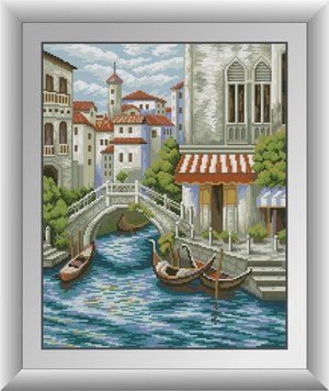Алмазна живопис Вулиця в венеції Dream Art (DA-30651) 40 х 50 см фото інтернет-магазину Raskraski.com.ua