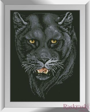 Картина алмазная вышивка Черная пантера Dream Art (DA-31361, Без подрамника) фото интернет-магазина Raskraski.com.ua