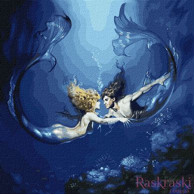 Картина за номерами Підводне кохання (KH9526) Идейка (Без коробки)