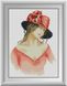 Картина з мозаїки Дівчина в капелюшку Dream Art (DA-30961) — фото комплектації набору