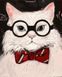 Розмальовка по цифрам Інтелігентний кіт (BK-GX44349) 40 х 50 см