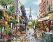 Картина из страз Улочка Парижа Никитошка (GJ4531, На подрамнике) — фото комплектации набора