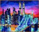 Картина за номерами Бруклінський міст у вогнях (NB1434R) Babylon — фото комплектації набору