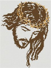 Картина из страз Иисус в тернрврму венка ColorArt (CLR-PST442, На подрамнике) фото интернет-магазина Raskraski.com.ua