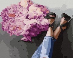Картина по номерам Цветы и каблуки (ANG414) (Без коробки)