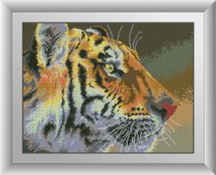 Картина алмазна вишивка Тигровий погляд Dream Art (DA-30652) фото інтернет-магазину Raskraski.com.ua