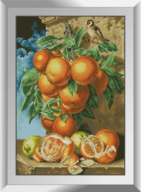 Картина алмазами Ветка апельсинов Dream Art (DA-31362, Без подрамника) 32 x 45 см фото интернет-магазина Raskraski.com.ua