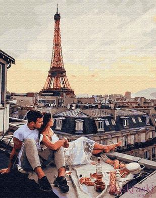 Розмальовка по номерах Чарівна панорама Парижа (BK-GX35348) (Без коробки)