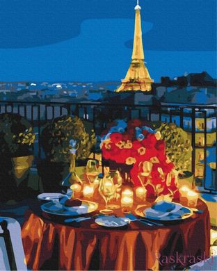 Картина за номерами Побачення в Парижі (BSM-B52079) фото інтернет-магазину Raskraski.com.ua