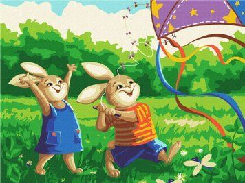Раскраска по цифрам Игры на природе &copy; Yuliia Chirka (KBS0128) (Без коробки) 30 х 40 см