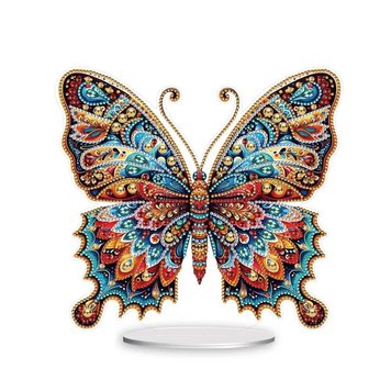 Алмазная мозайка на подставке абстрактная бабочка Никитошка (PID230)