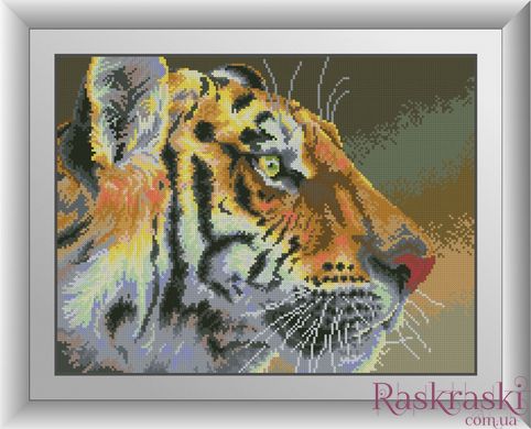 Картина алмазна вишивка Тигровий погляд Dream Art (DA-30652) фото інтернет-магазину Raskraski.com.ua