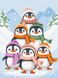 Картина за номерами Забави пінгвінів ©art_selena_ua (KHO6101) Ідейка (Без коробки)