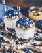 Картина по номерам для кухни Черничный десерт (AS0590) ArtStory — фото комплектации набора