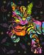 Картина за номерами Неонова кішка (PGX39229) Brushme Premium — фото комплектації набору
