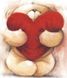 Картина из мозаики Мишка с сердцем ТМ Алмазная мозаика (DM-249, Без подрамника) — фото комплектации набора