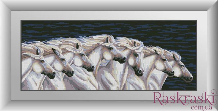 Алмазна вишивка Сімка коней Dream Art (DA-30962) фото інтернет-магазину Raskraski.com.ua
