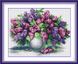 Картина из мозаики Сирень в вазе (полная зашивка, квадратные камни) Dream Art (DA-30122, Без подрамника) — фото комплектации набора