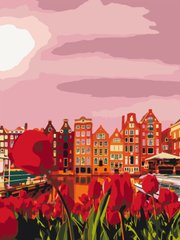 Картина по номерам Красные краски Амстердама (RBS1010) (Без коробки)