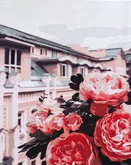 Розмальовка по номерах Троянди на даху (SR-B-SY6647) Strateg фото інтернет-магазину Raskraski.com.ua